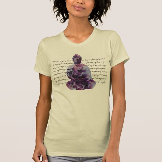 T-shirt Fleurs de cerisier Bouddha NMRK (Devant)