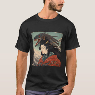 T-shirt Fleurs de cerisiers japonais vintage Japon Woodblo