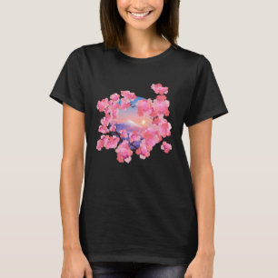 T-shirt Fleurs de cerisiers par le Mont Fuji