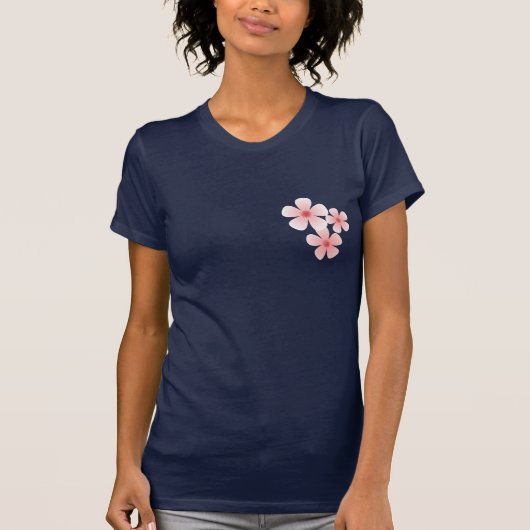 T-shirt Fleurs de cerisiers pluvieux (Devant)