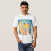 T-shirt Fleurs de chat de lune (Devant entier)