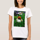 T-shirt Fleurs de cônes blanches et orange (Devant)