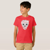T-shirt Fleurs de crâne (Devant entier)