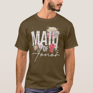 T-shirt Fleurs de Demoiselle d'Honneur Fleurs de Mariage F