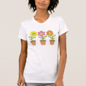 T-shirt Fleurs de dessin (Devant)