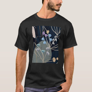 T-shirt Fleurs de diamants Papier peint Illustration esthé