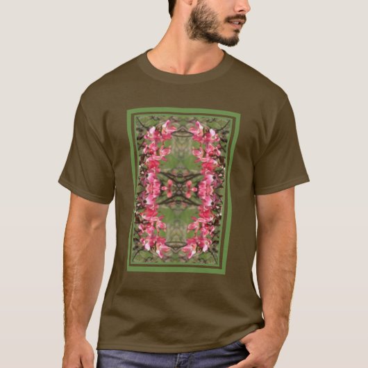 T-shirt Fleurs de Dogwood rose Peinture Abstraite (Devant)