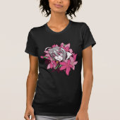T-shirt Fleurs de fille Anime (Devant)