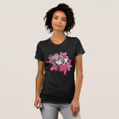 T-shirt Fleurs de fille Anime (Devant entier)