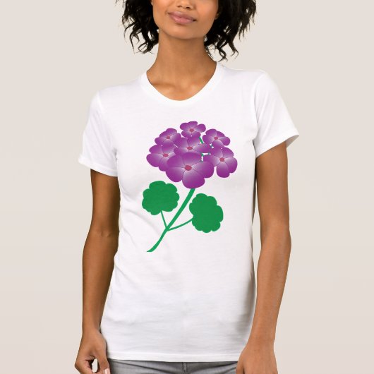 T-shirt Fleurs de géranium (Devant)