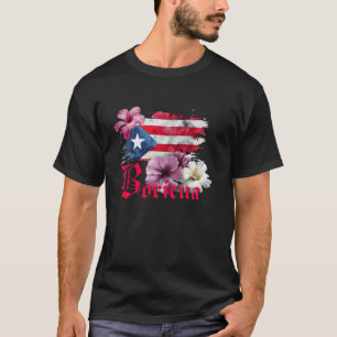 T-shirt Fleurs de la fête des mères vintage Boricua Latina
