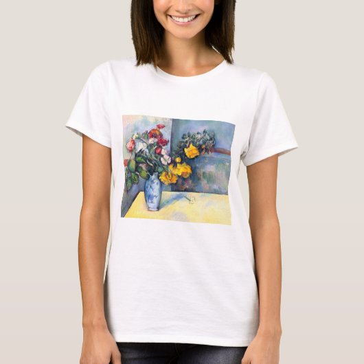 T-shirt Fleurs de la vie morte dans un vase par Paul Cezan (Devant)