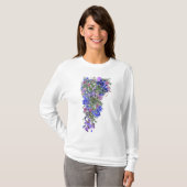 T-shirt Fleurs de lavande fleurs de mariage (Devant entier)