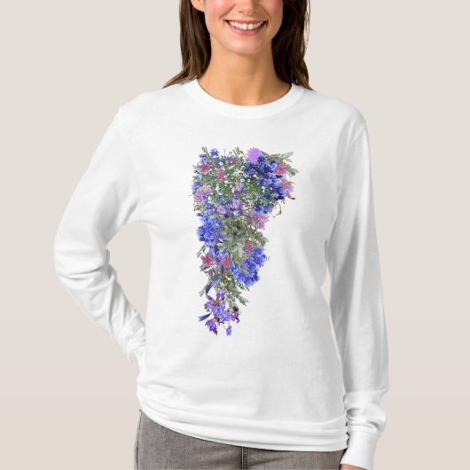 T-shirt Fleurs de lavande fleurs de mariage (Devant)