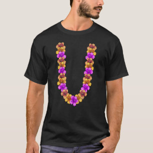 T-shirt Fleurs de Lei Vacances estivales Flux hawaïen trop