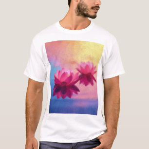 T-shirt Fleurs de Lotus Abstraites colorées
