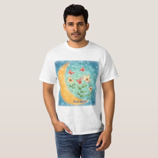 T-shirt Fleurs de lune (Devant entier)