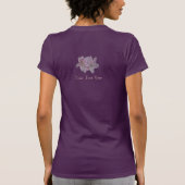 T-shirt fleurs de lys rose design floral (Dos)