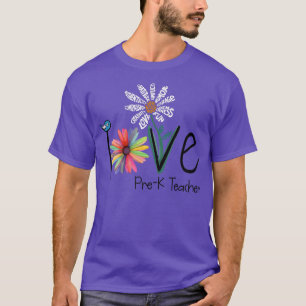 T-shirt Fleurs de marguerite PréK pour les femmes