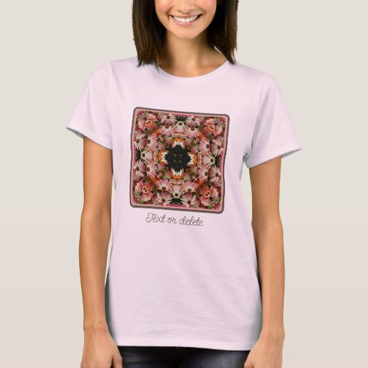 T-shirt Fleurs de marguerite rose africaine Abstraites per (Devant)