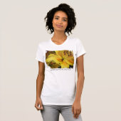 T-shirt Fleurs de mariage Jaune (Devant entier)