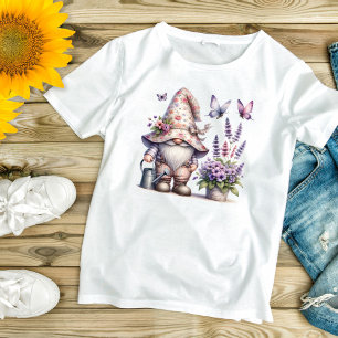 T-shirt Fleurs de nain de jardin Lavande Cadeau Femmes