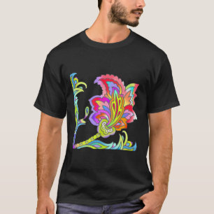 T-shirt Fleurs de néon
