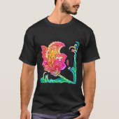 T-shirt Fleurs de néon (Devant)