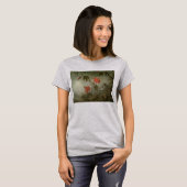 T-shirt Fleurs de passion et colibris par Martin J Heade (Devant entier)
