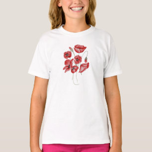 T-shirt Fleurs de pavot