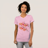 T-Shirt : Fleurs de pavot (Devant entier)