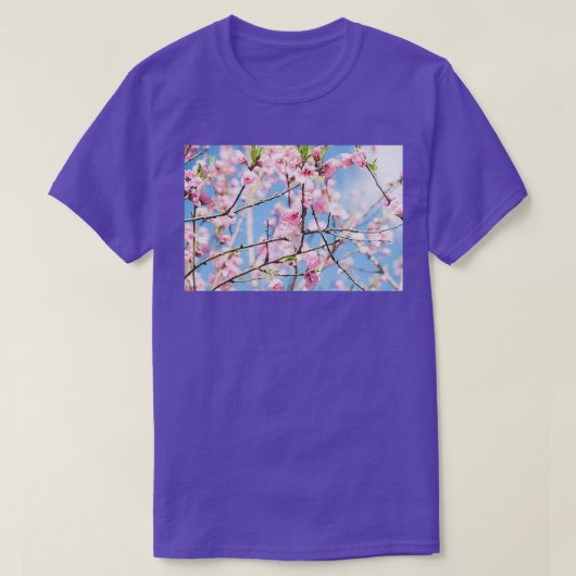 T-shirt Fleurs de pêche (Design devant)