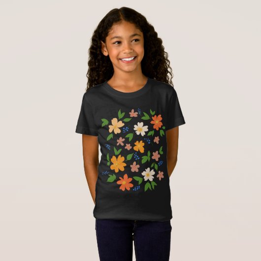 T-Shirt Fleurs de printemps (Devant entier)