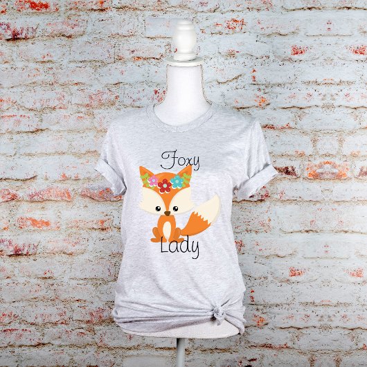 T-shirt Fleurs de printemps Fox Foxy Lady