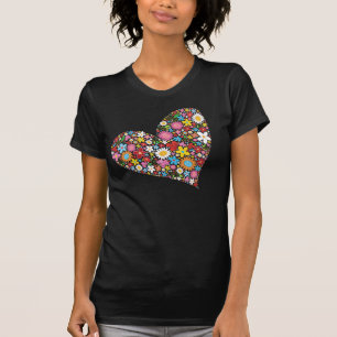 T-shirt Fleurs de Printemps Whimsical Valentine mignonne c