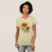 T-shirt Fleurs de soleil (Devant entier)