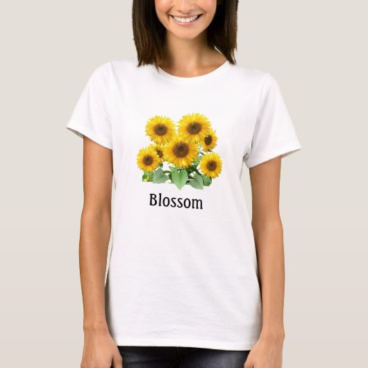 T-shirt Fleurs de soleil (Devant)