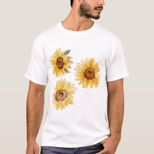 T-shirt Fleurs de soleil (Devant)