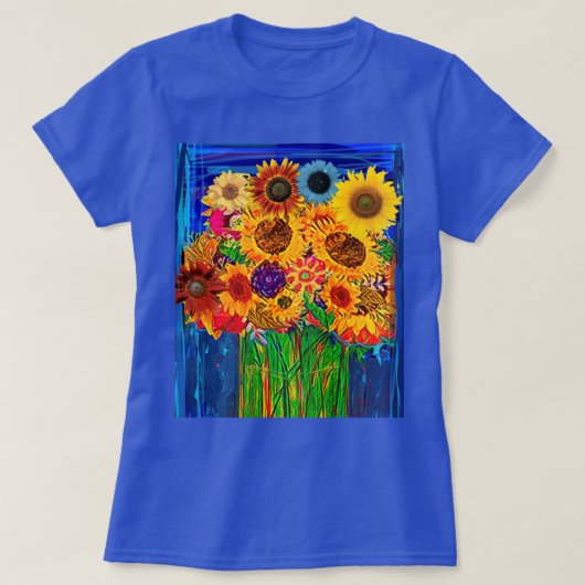 T-shirt ~ Fleurs de soleil (Design devant)