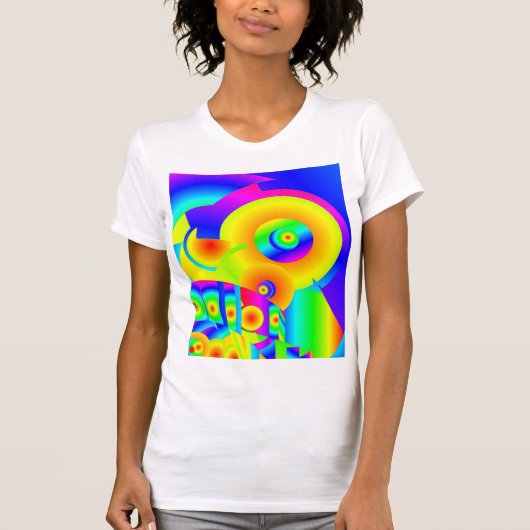 T-shirt Fleurs de soleil Abstraites (Devant)