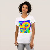 T-shirt Fleurs de soleil Abstraites (Devant entier)