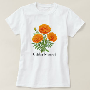 T-Shirt Fleurs de Souci d'Octobre