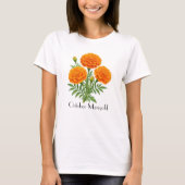 T-Shirt Fleurs de Souci d'Octobre (Devant)