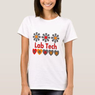 T-shirt Fleurs de technologie de laboratoire RÉTROS