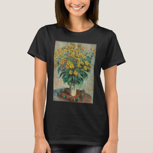 T-shirt Fleurs de topinambour par Claude Monet (Devant)