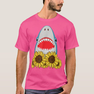 T-shirt Fleurs de tournesol Fleurs de requin Louvain cadea