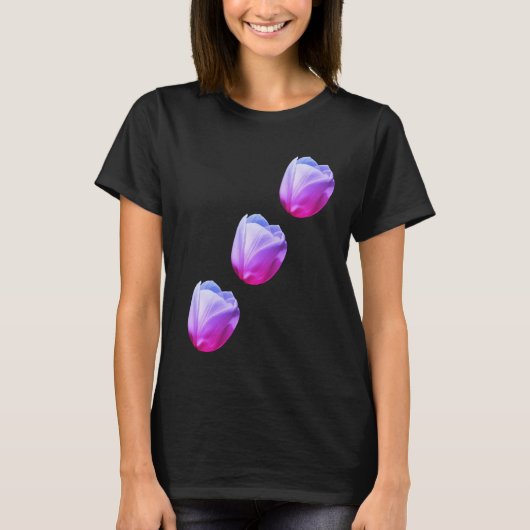 T-shirt Fleurs de tulipes blanches (Devant)