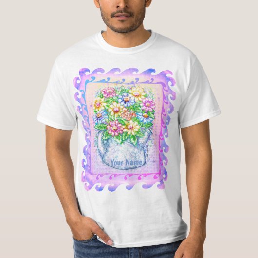 T-shirt Fleurs d'eau (Devant)