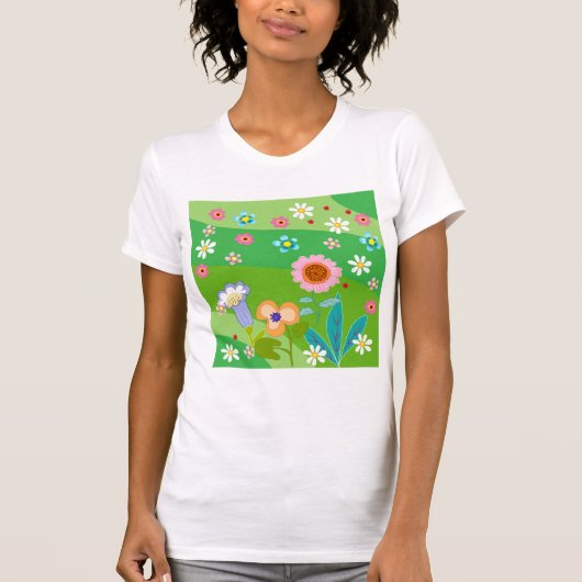T-shirt Fleurs d'été (Devant)