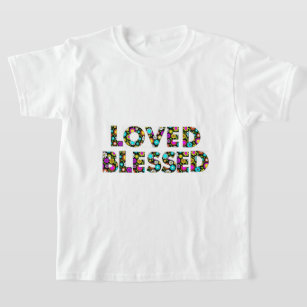 T-shirt Fleurs d'été colorées Amour décoratif béni